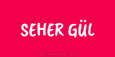 SEHER GÜL